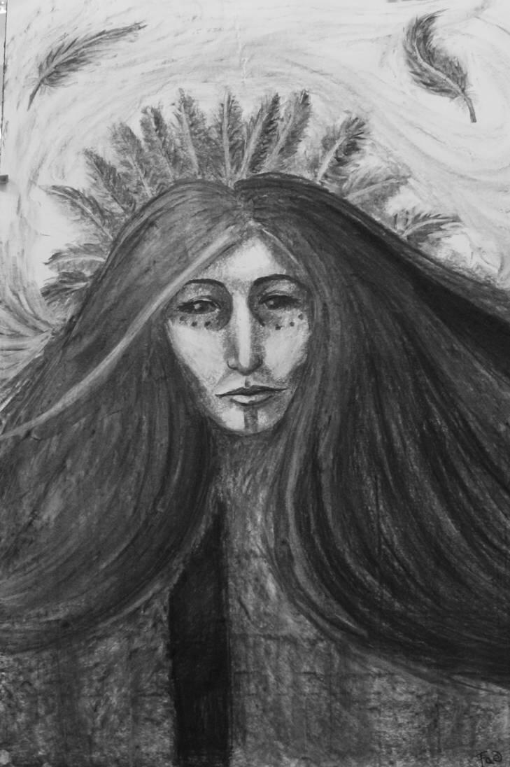 Personal work; charcoal on paper