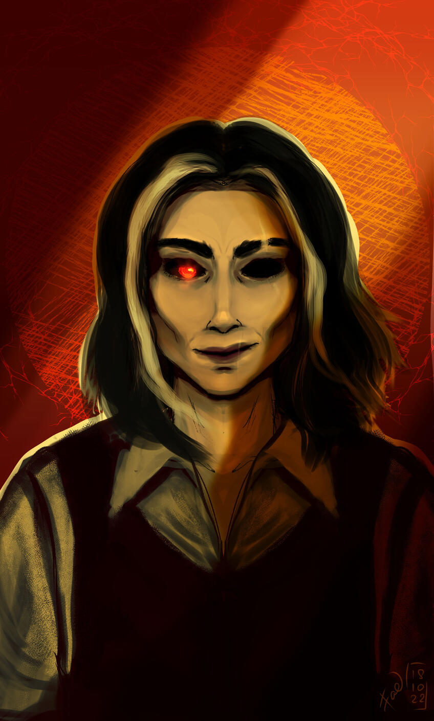 Personal work - my OC for Blades in the Dark; digital in Clip Studio Paint